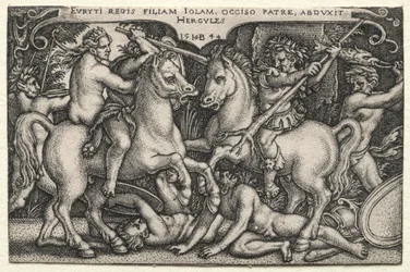 Los trabajos de Hércules: Hércules secuestrando a Iole, 1544