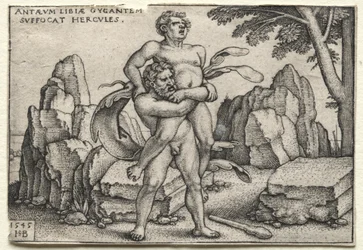 Los trabajos de Hércules: Hércules aplastando a Anteo