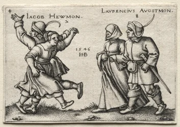 La boda del pueblo: Jacob Hewmon Lawrencius Augstmon, 1546