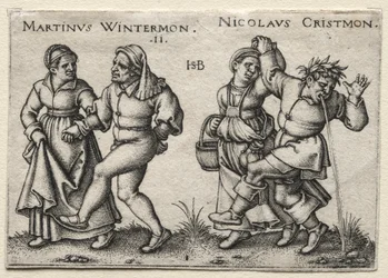 La boda del pueblo: Martinus Wintermon / Nicolaus Cristmon