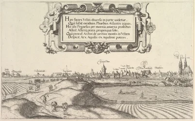Vista de Núremberg, hacia el este, placa izquierda