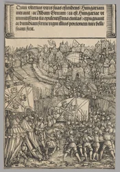 Campaña Húngara, lámina 14 de Escenas Históricas de la Vida del Emperador Maximiliano I del Arco Triunfal