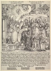 Maximiliano Presentado por sus Santos Patronos al Todopoderoso, 1519.