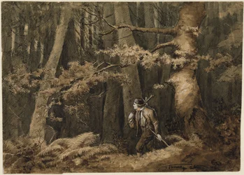 El cazador en el bosque