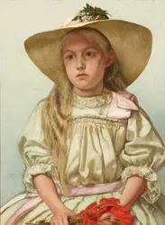 Retrato de una niña (Ella con sombrero de paja)
