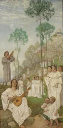 Tríptico de Pascua: Los reinos de los bienaventurados (El Paraíso)