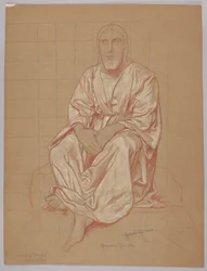 Cristo sentado, verso: repetición de la misma figura