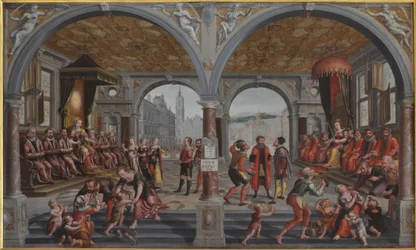 Iustitia und Iniustitia Justicia e Injusticia, 1594-1595