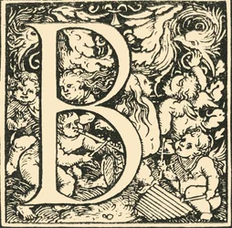 B - Un alfabeto por Hans Weiditz, c1520-1521, 1908