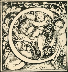 C - Un Alfabeto por Hans Weiditz, c1520-1521, 1908