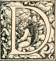 D - Un alfabeto por Hans Weiditz, c1520-1521, 1908