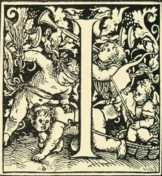 I - Un alfabeto por Hans Weiditz, c1520-1521, 1908