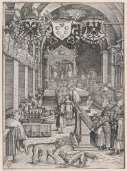 Maximiliano I escuchando misa, ca. 1515