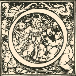 O - Un alfabeto de Hans Weiditz, c1520-1521