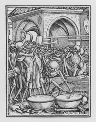 La danza de la muerte: Un cementerio