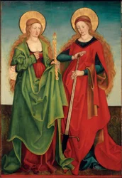 Las santas Genoveva y Lucía