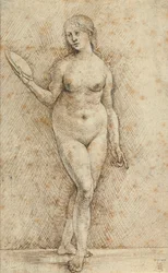 Desnudo con espejo (Vanitas)