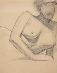 Modelo femenino reclinada