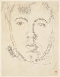 Autorretrato. Cabeza de frente