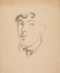 Autorretrato con cigarrillo