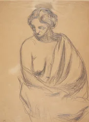 Modelo femenina sentada