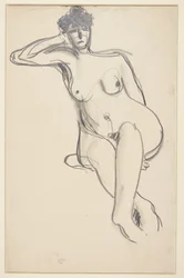 Modelo femenina sentada