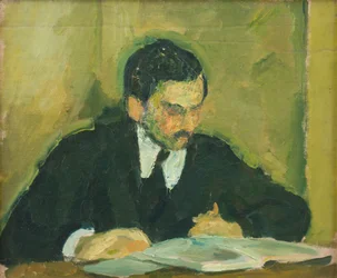 El pintor Ernst Goldschmidt