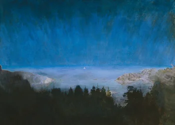 De Kjerringvik (óleo sobre lienzo)