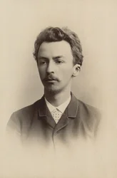 Retrato de Vilhelm Hammershøi 1864-1916, 1889