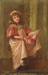 Un regalo de rosas (óleo sobre lienzo)