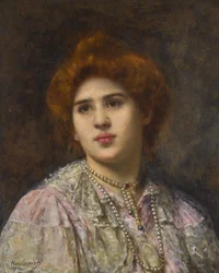Retrato de la cantante de ópera Félia Litvinne 1860-1936