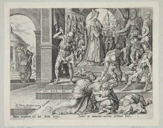 Atalía destruyendo la progenie real