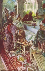 Cristo en la casa del fariseo, ilustración de 