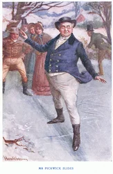 El señor Pickwick se desliza