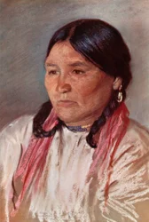 Naomi, esposa de Paul, un indio Blackfoot
