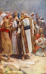 Nuevo Testamento: La Ascensión (litografía en color)