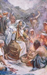 San Pablo en Melita, ilustración de Harold Copping Pictures: The Crown Series, c.1920s