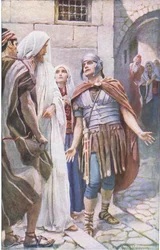 El centurión, ilustración de Harold Copping Pictures: The Crown Series, c.1920s