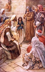 El pequeño niño en medio de ellos