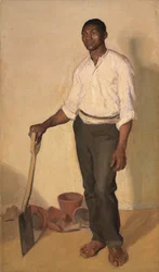 Retrato de un jardinero negro, hacia 1905