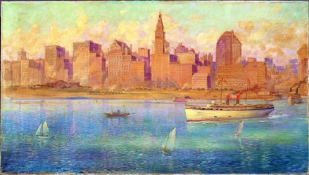 Lake Front, Chicago (óleo sobre lienzo)
