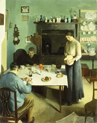 Una comida en la cocina