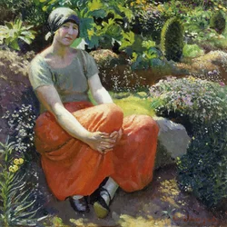 En el jardín