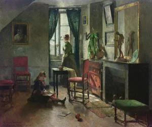 Interior con Figuras