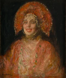 Madame Plevitzskaia, c.1927 (óleo sobre lienzo)