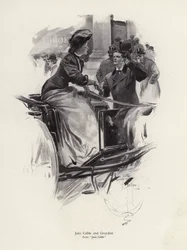 Personajes Jane Cable y Graydon de la novela Jane Cable, de George Barr McCutcheon