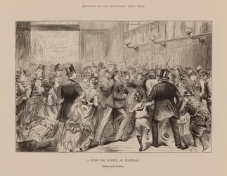 A Rush for Tickets at Waterloo (grabado)