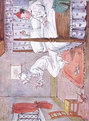 La vieja señora Slipper Slopper saltó de la cama, 1920