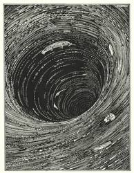 Edgar Allan Poe: Descenso a la vorágine (litografía)