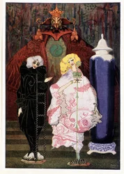 ¿Tienes realmente el valor de ir al mundo ancho conmigo? : Pastora y deshollinador - en "Fairy Tales" de Hans Christian Andersen, ilustrado por Harry Clarke